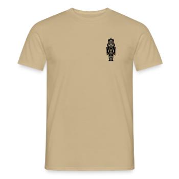 Nussknacker  - Männer T-Shirt - Sandbeige - Vorne - AI Model Male 178 light (178cm)