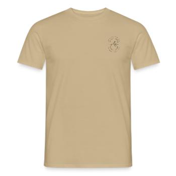 Allgäu Liebe | Design - Männer T-Shirt - Sandbeige - Vorne - AI Model Male 178 light (178cm)