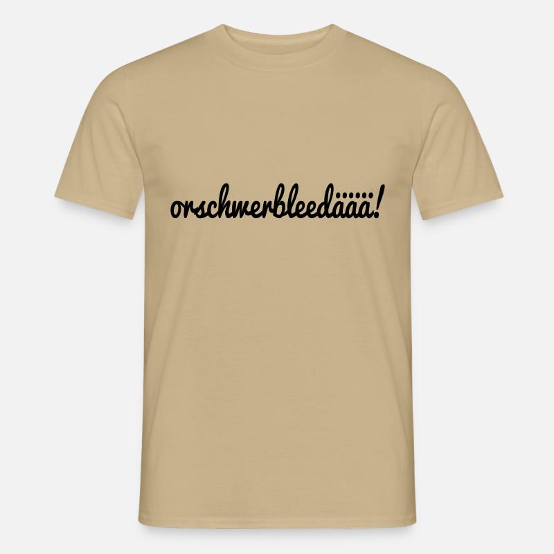 sächsisch - Männer T-Shirt - Sandbeige