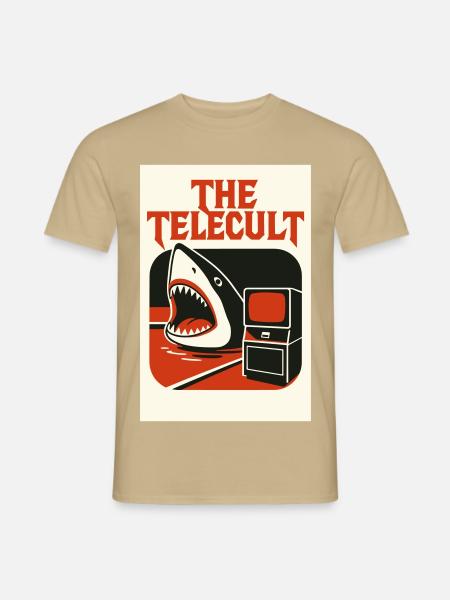 THE TELECULT / TELEPOOL - Männer T-Shirt - Sandbeige