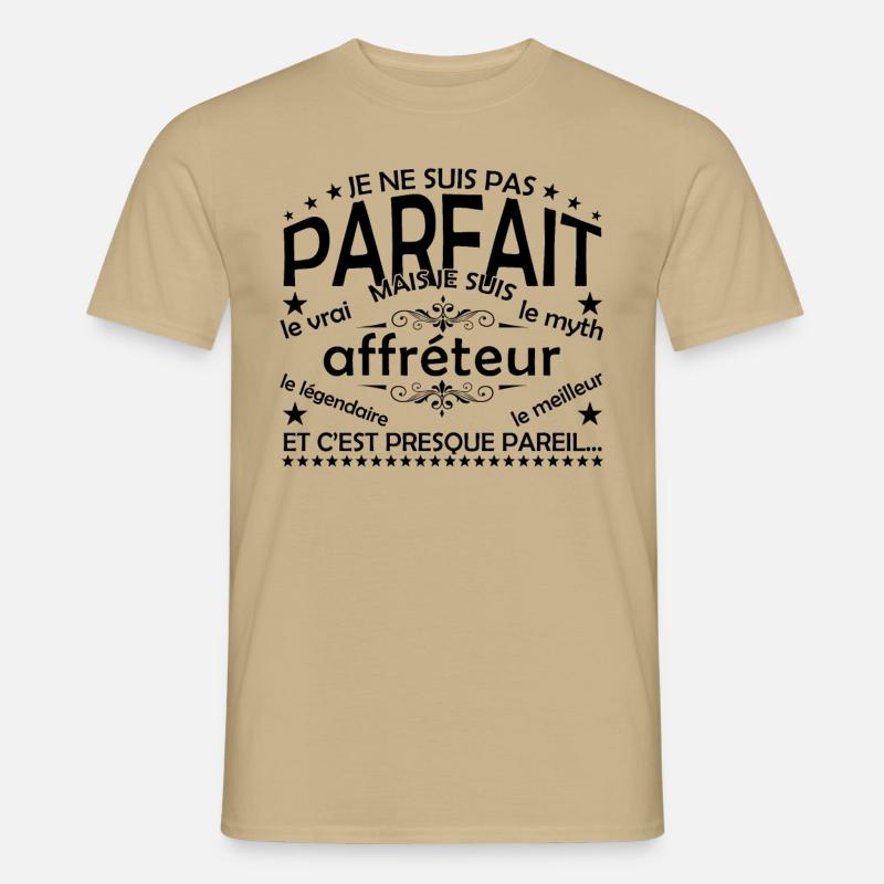Charterer Geschenk-Charterer Der wahre Charterer - Männer T-Shirt - Sandbeige
