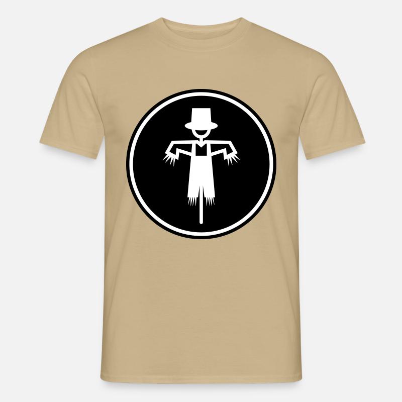 Vogelscheuche - Männer T-Shirt - Sandbeige