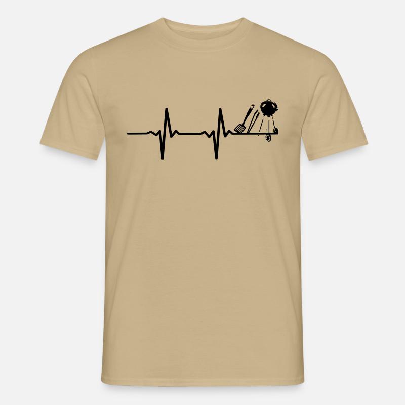 Grill Evolution - Männer T-Shirt - Sandbeige