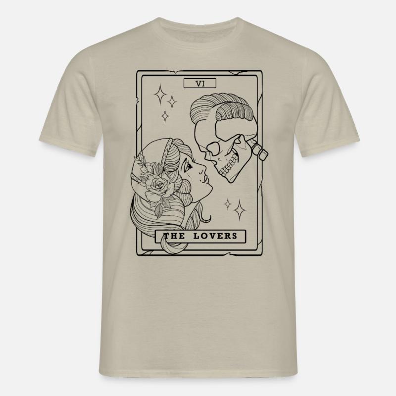 Die Liebenden - Männer T-Shirt - Sandbeige
