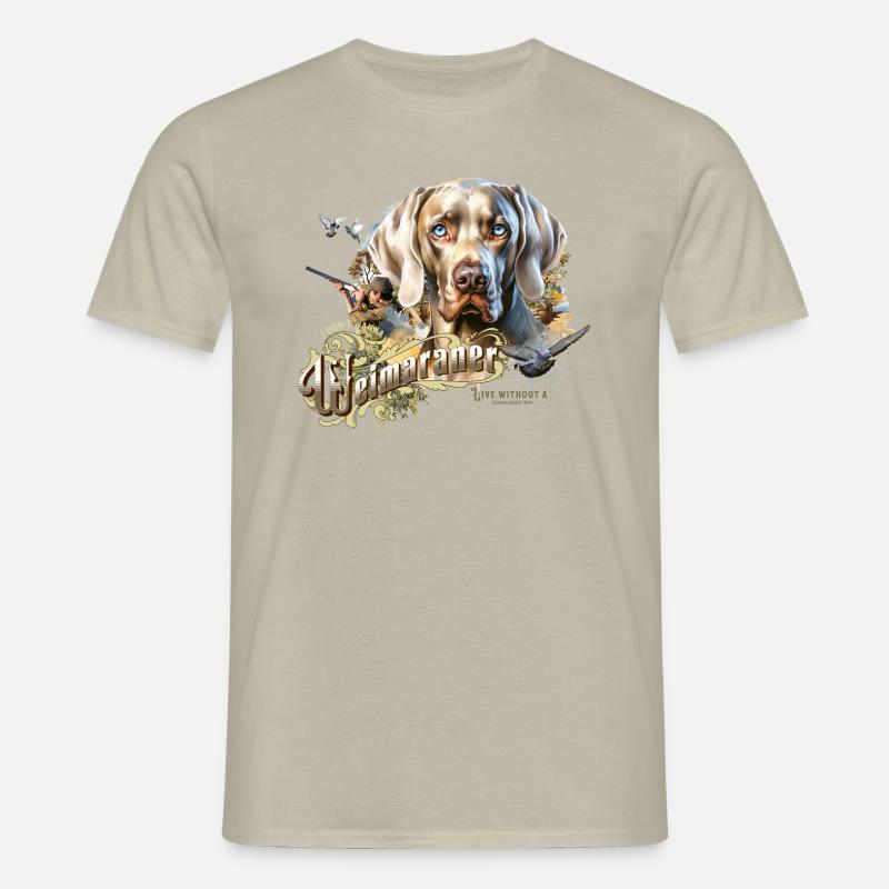 Weimaraner - Men's T-Shirt - sand beige