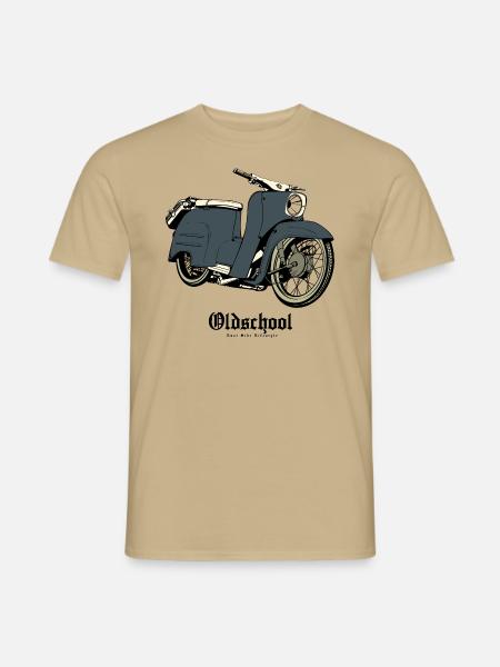 Oldschool Schwalbe - Männer T-Shirt - Sandbeige