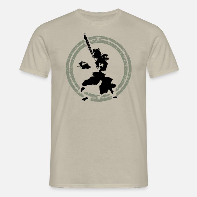 Samurai - Männer T-Shirt - Sandbeige