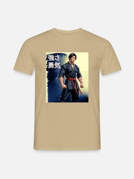Kleidung des Mutes und der Stärke! - Männer T-Shirt - Sandbeige