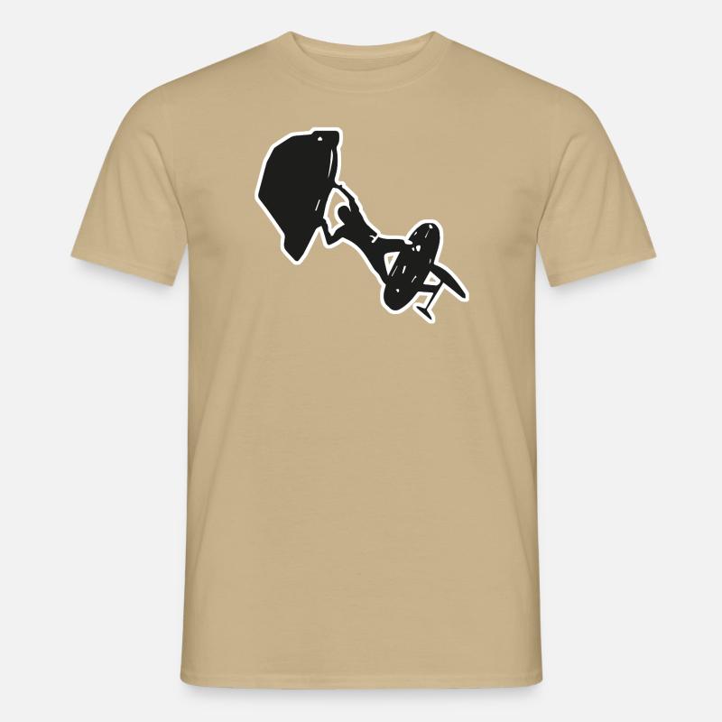 Wingfoiling - Männer T-Shirt - Sandbeige