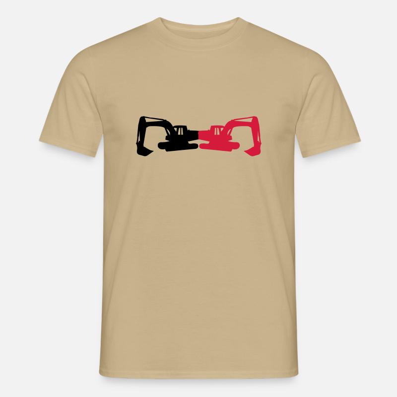 bagger02 - Männer T-Shirt - Sandbeige