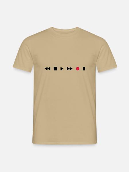 Tape Deck - Men's T-Shirt - sand beige