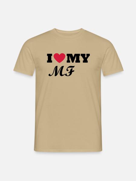 J'aime mon MF - T-shirt homme - beige sable