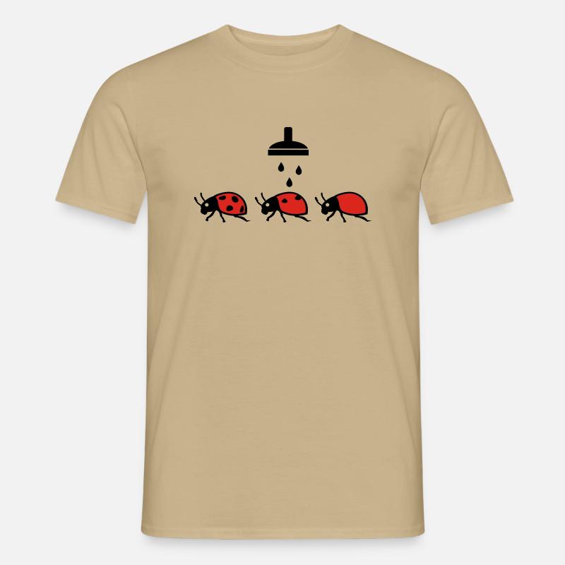 Marienkaefer - Männer T-Shirt - Sandbeige