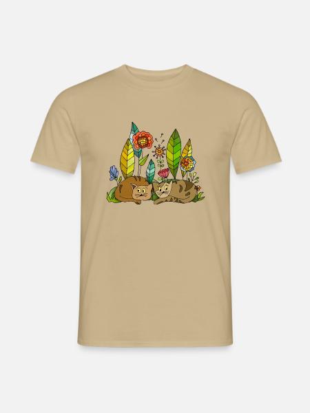 Cats - Men's T-Shirt - sand beige