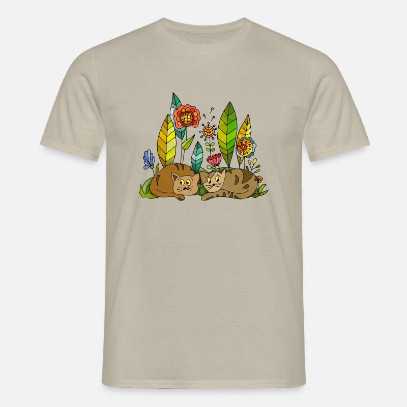 Cats - Men's T-Shirt - sand beige