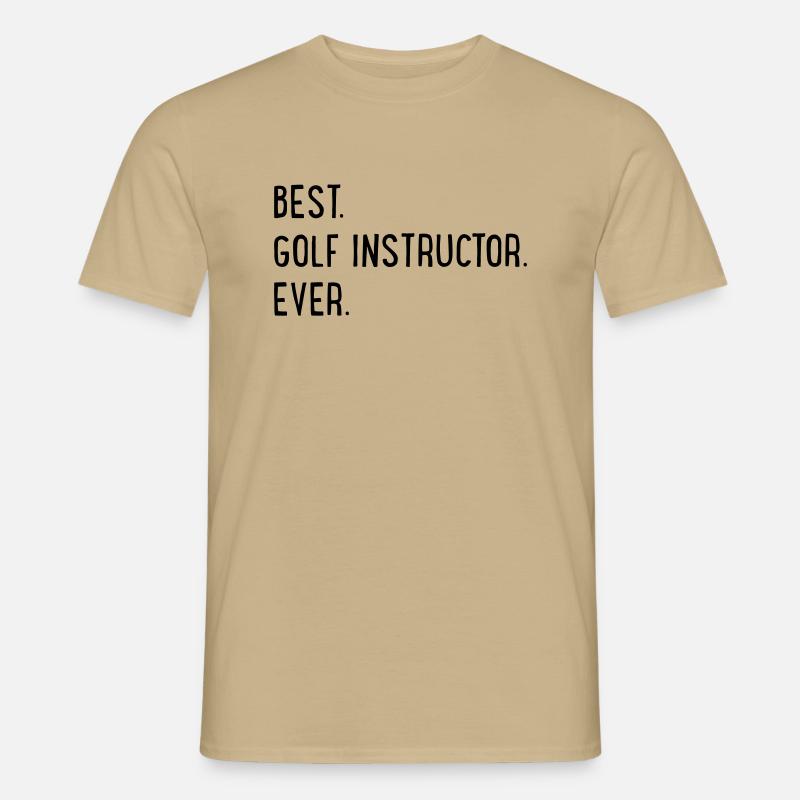Golflehrer - Männer T-Shirt - Sandbeige