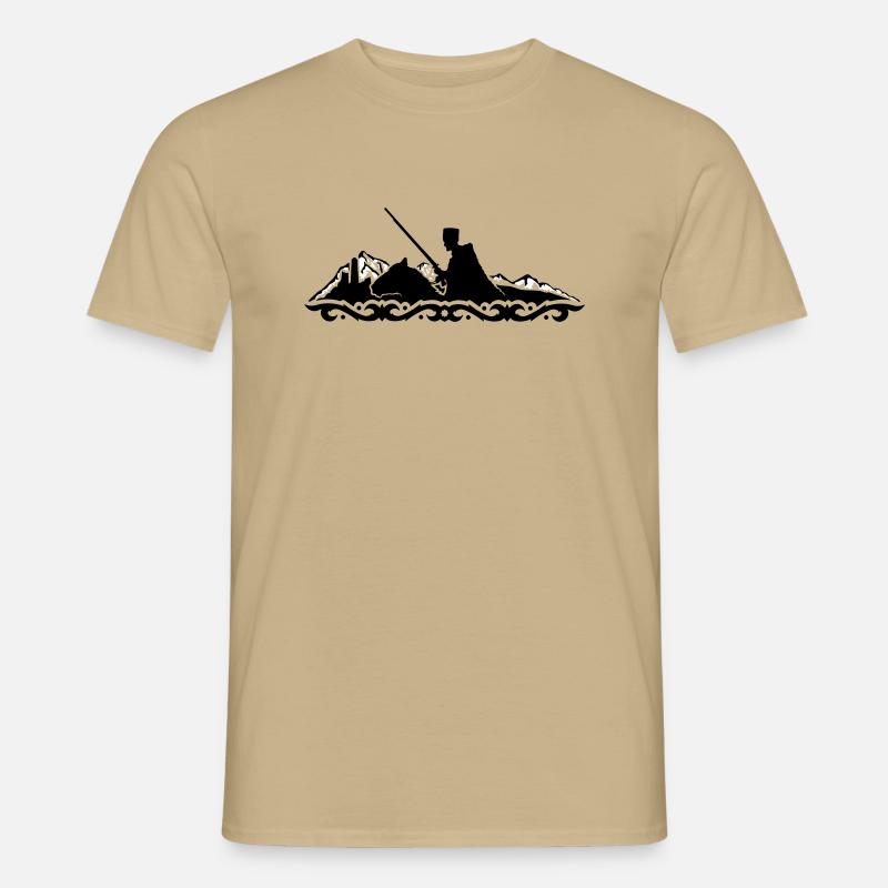 DJIGIT logo echo version - Men’s T-shirt - sand beige
