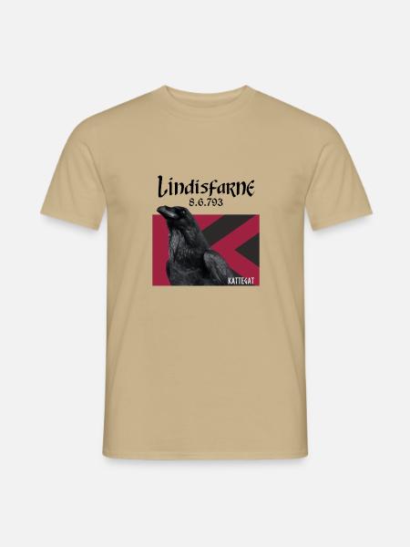 Kattegat Lindisfarne - Männer T-Shirt - Sandbeige