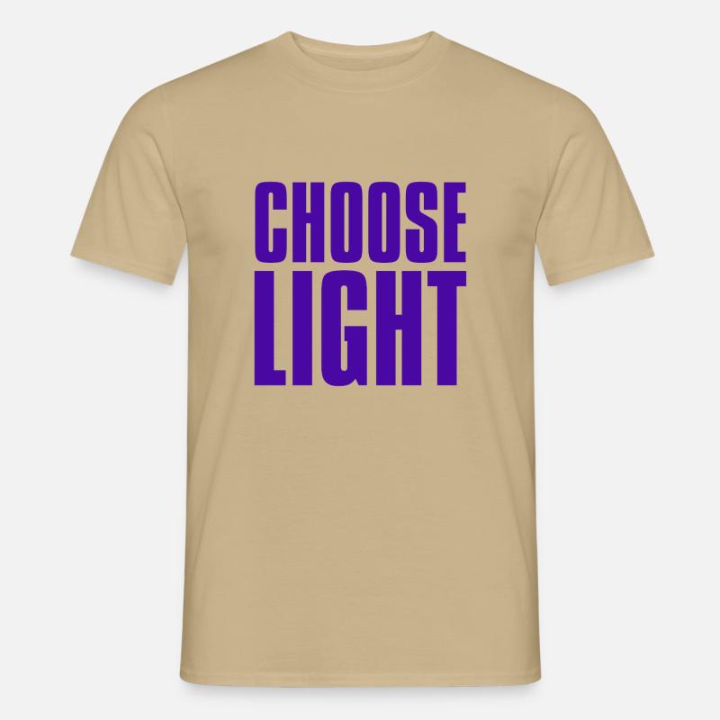 Wählen Sie Licht - Männer T-Shirt - Sandbeige
