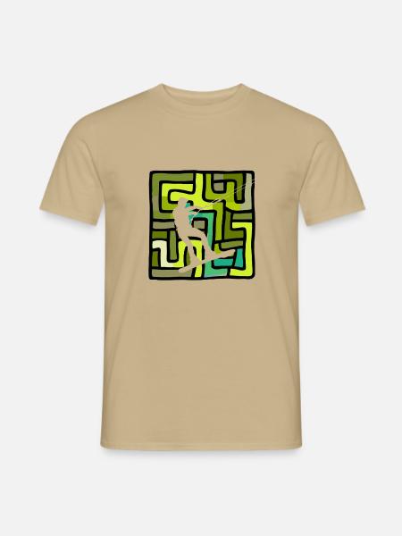 Wakeboard Board Wakeboarden - Männer T-Shirt - Sandbeige