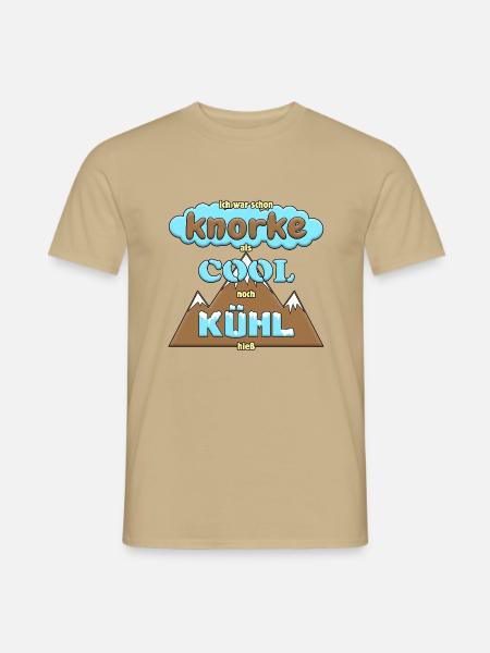 Knorke ist cool - Männer T-Shirt - Sandbeige
