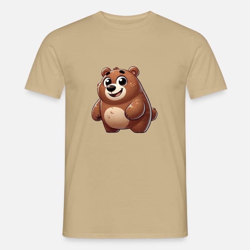 bär comic - Männer T-Shirt - Sandbeige