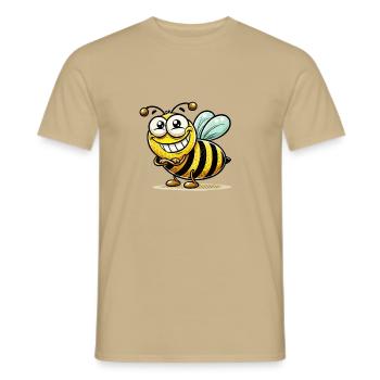 biene wespe tier - Männer T-Shirt - Sandbeige - Vorne - AI Model Male 178 light (178cm)