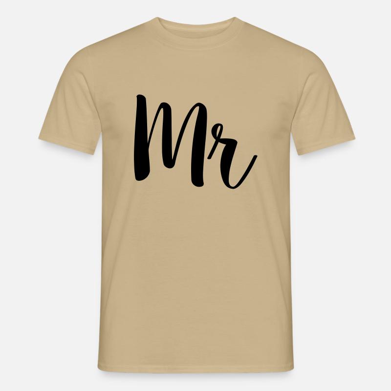 mr simple - Männer T-Shirt - Sandbeige