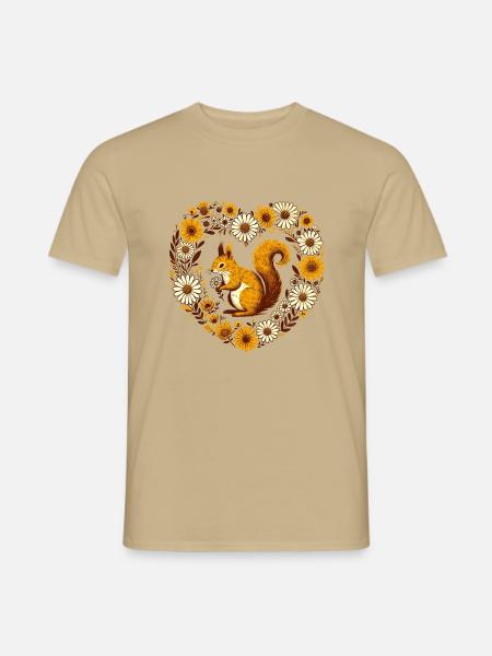 Red Squirrel - Men's T-Shirt - sand beige