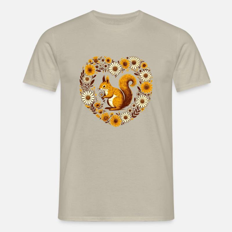 Eichhörnchen - Männer T-Shirt - Sandbeige