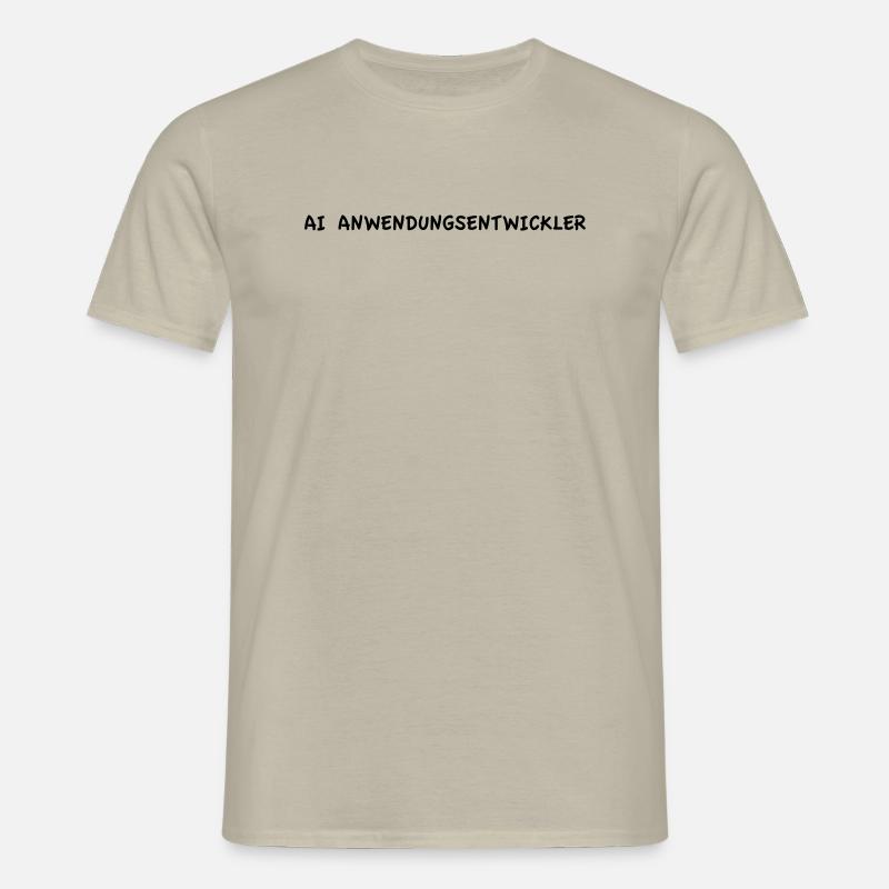 AI Application Developer - Men's T-Shirt - sand beige