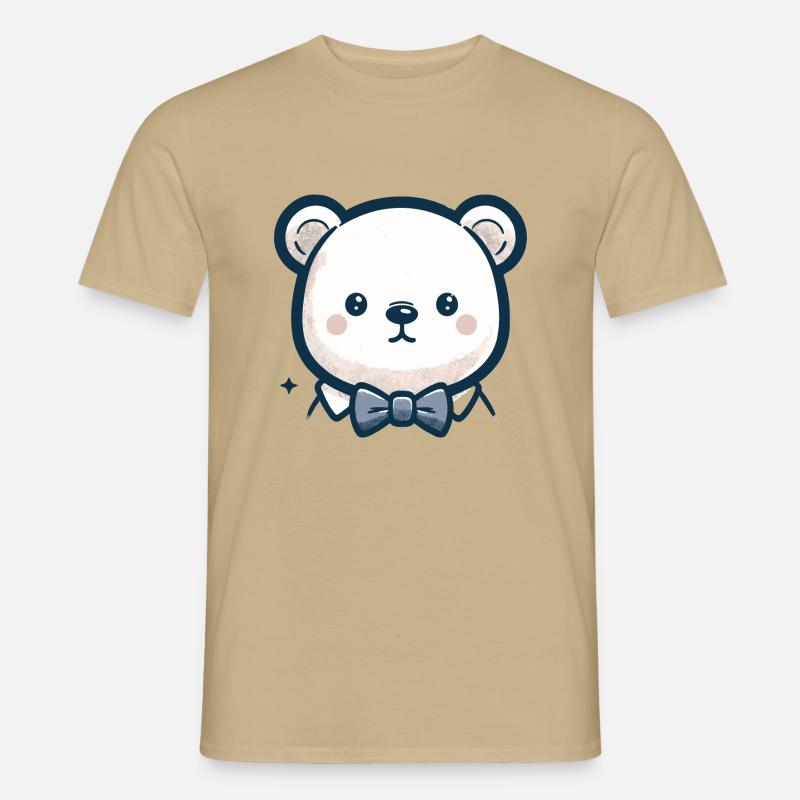 Eisbär - Männer T-Shirt - Sandbeige
