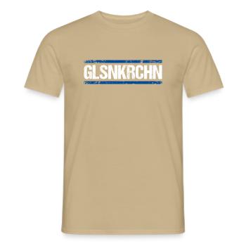 Gelsenkirchen Schalke - Männer T-Shirt - Sandbeige - Vorne - AI Model Male 178 light (178cm)