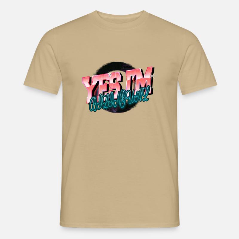 cool analyst awesome computer science - Männer T-Shirt - Sandbeige