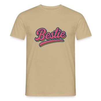 Bestie - Männer T-Shirt - Sandbeige - Vorne - AI Model Male 178 light (178cm)
