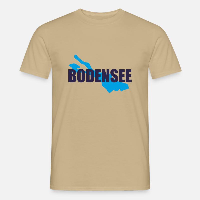 Bodensee - Männer T-Shirt - Sandbeige