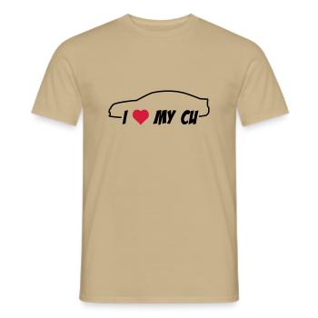 I love my Accord CU - Männer T-Shirt - Sandbeige - Vorne - AI Model Male 178 light (178cm)