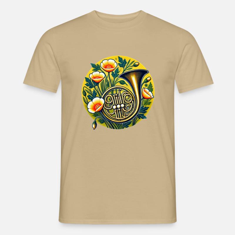 Corno Francese - T-shirt uomo - beige sabbia