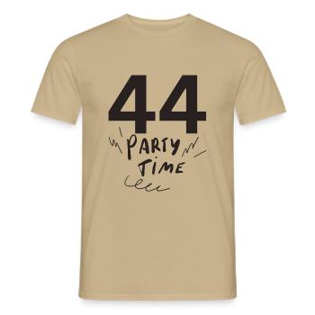 44 - Men's T-Shirt - sand beige - Front - AI Model Male 178 light (178cm)