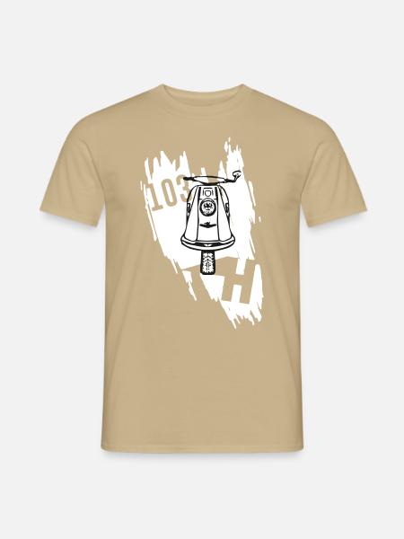 roller 103 - Männer T-Shirt - Sandbeige