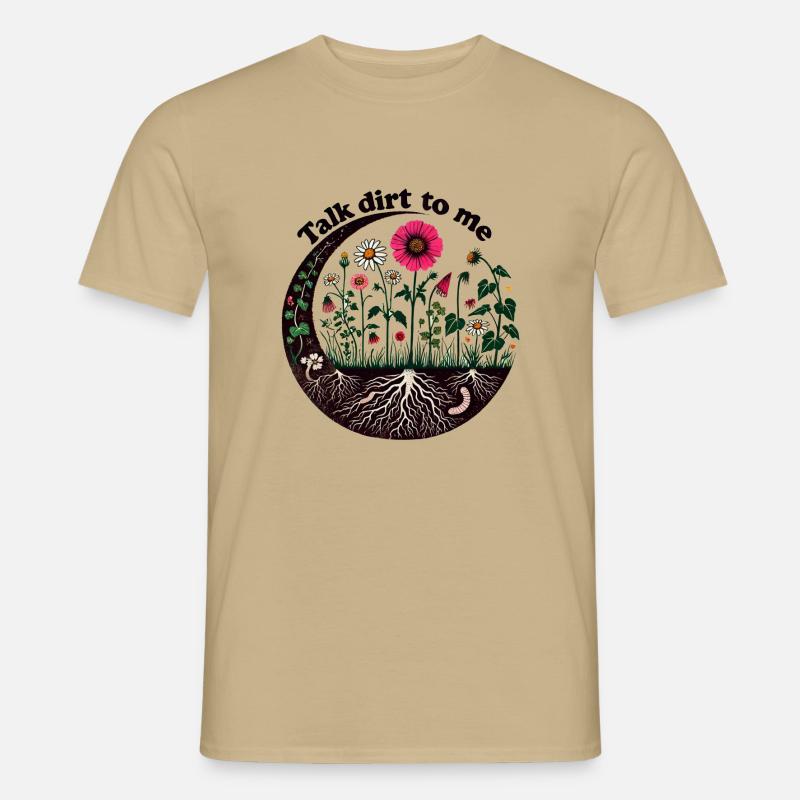 Sprich Dreck mit mir - Männer T-Shirt - Sandbeige