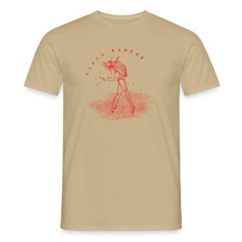 CloudDancer - Men's T-Shirt - sand beige - Front - AI Model Male 178 light (178cm)