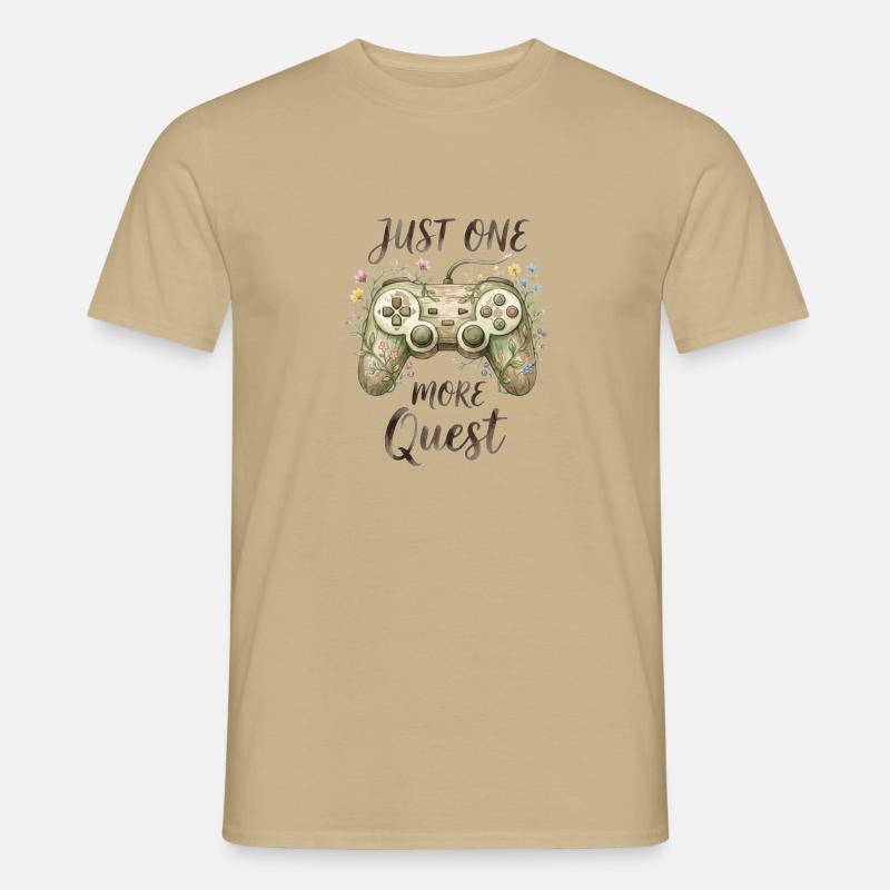 Nur noch eine Quest Botanischer Controller - Männer T-Shirt - Sandbeige