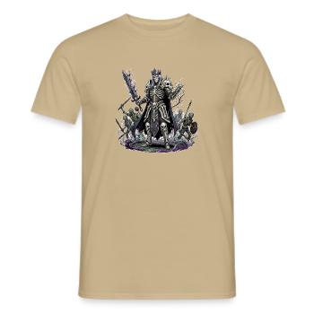 Mighty Death Knight - Men's T-Shirt - sand beige - Front - AI Model Male 178 light (178cm)