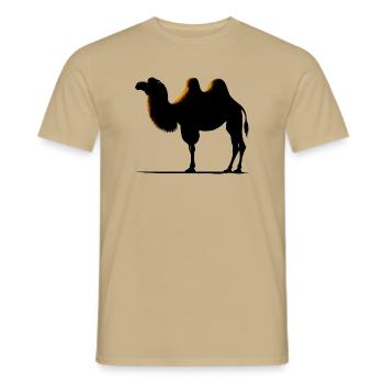Camel - Men's T-Shirt - sand beige - Front - AI Model Male 178 light (178cm)