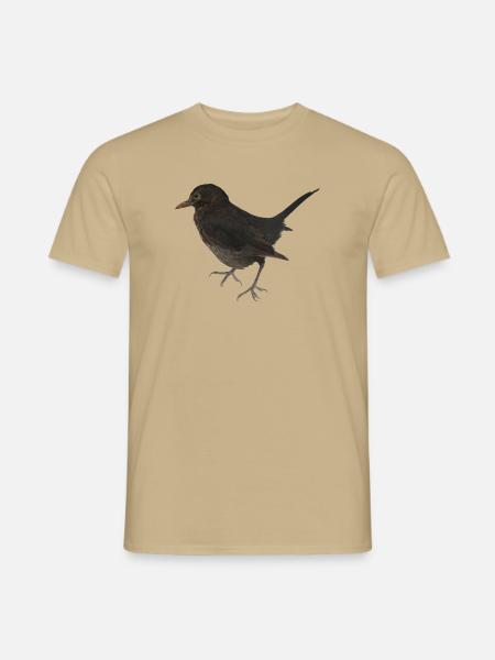Amsel - Männer T-Shirt - Sandbeige
