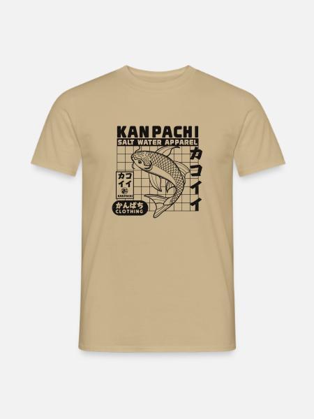 Kanpachi Salzwasser Apparel - Männer T-Shirt - Sandbeige