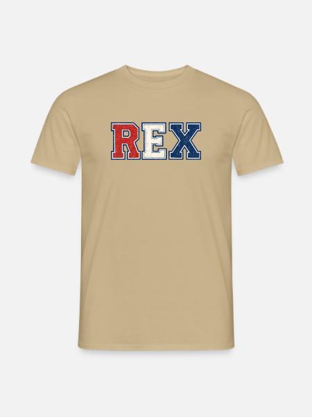 REX der König - Männer T-Shirt - Sandbeige