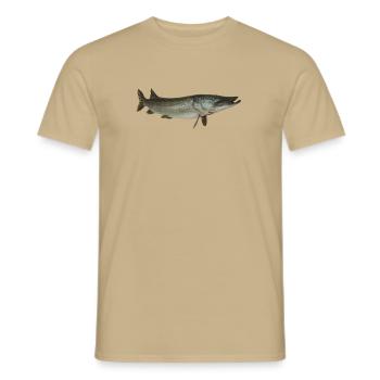Brochet - T-shirt homme - beige sable - Devant - AI Model Male 178 light (178cm)