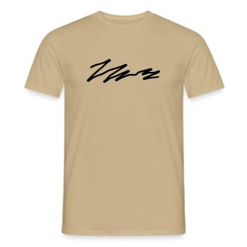 Stelvio Pass – Maillot de Stelvio Road - T-shirt homme - beige sable - Devant - AI Model Male 178 light (178cm)